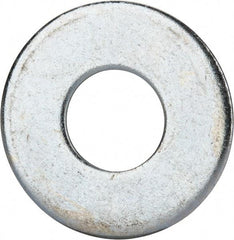 Value Collection - 1" Screw, Grade 2 Steel USS Flat Washer - 1.055" ID x 2.53" OD, 0.192" Thick, Zinc-Plated Finish - Makers Industrial Supply