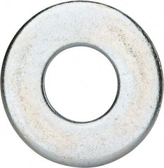 Value Collection - 1-1/8" Screw, Grade 2 Steel USS Flat Washer - 1.243" ID x 2.78" OD, 0.192" Thick, Zinc-Plated Finish - Makers Industrial Supply