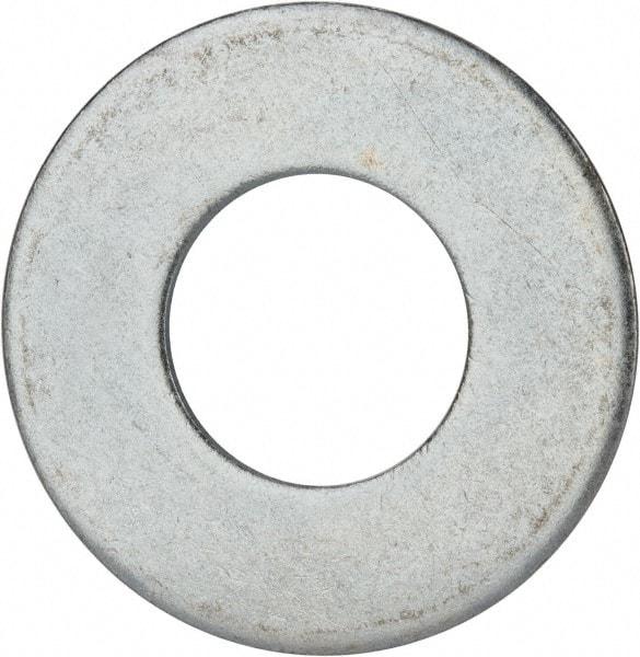 Value Collection - 1-3/4" Screw, Grade 2 Steel USS Flat Washer - 1.865" ID x 4.045" OD, 0.213" Thick, Zinc-Plated Finish - Makers Industrial Supply