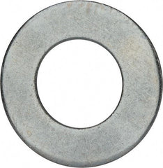 Value Collection - 2-1/2" Screw, Grade 2 Steel USS Flat Washer - 2.615" ID x 5.045" OD, 0.28" Thick, Zinc-Plated Finish - Makers Industrial Supply