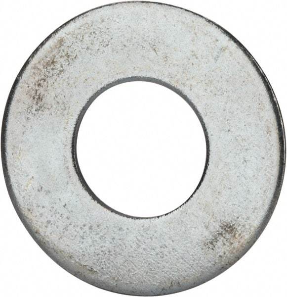 Value Collection - 1-1/2" Screw, Grade 2 Steel USS Flat Washer - 1.615" ID x 3.545" OD, 0.213" Thick, Zinc-Plated Finish - Makers Industrial Supply