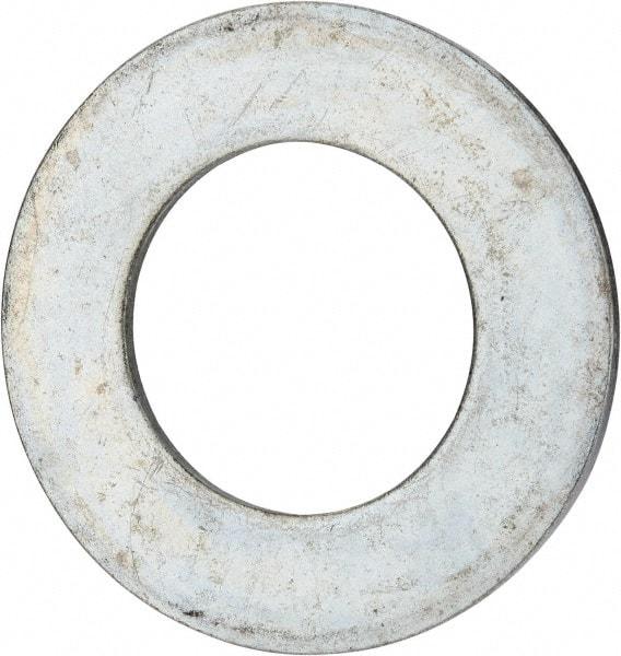 Value Collection - 3" Screw, Grade 2 Steel USS Flat Washer - 3.115" ID x 5.565" OD, 0.327" Thick, Zinc-Plated Finish - Makers Industrial Supply