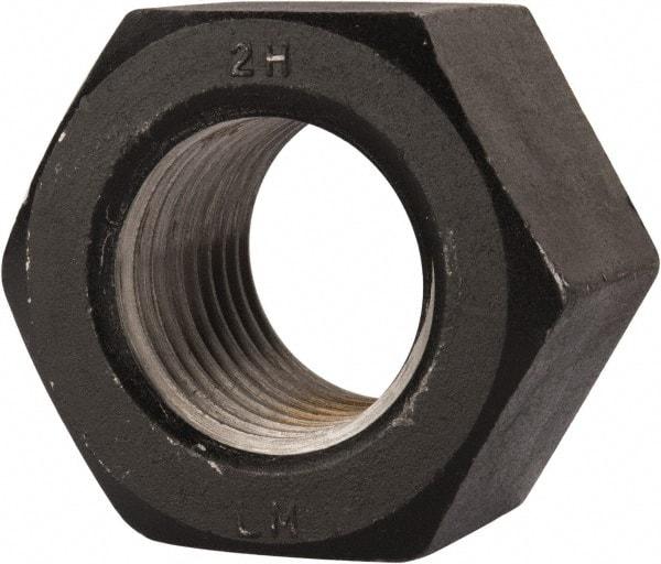 Value Collection - 2-1/2 - 4 UNC Steel Right Hand Heavy Hex Nut - 3-7/8" Across Flats, 2-29/64" High, Uncoated, 2B Class of Fit - Makers Industrial Supply