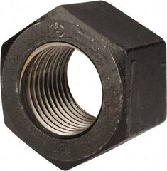 Value Collection - 2-3/4 - 4 UNC Steel Right Hand Heavy Hex Nut - 4-1/4" Across Flats, 2-45/64" High, Uncoated, 2B Class of Fit - Makers Industrial Supply