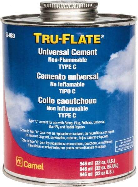 Schrader/Plews - 1 Qt. Cement - For Tire Repair - Makers Industrial Supply