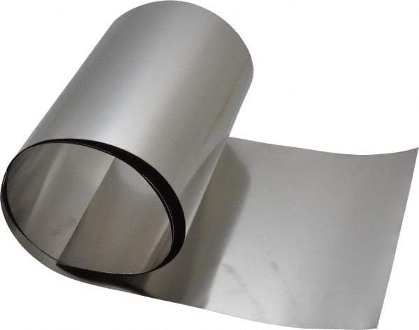 Made in USA - 1 Piece, 50 Inch Long x 6 Inch Wide x 0.002 Inch Thick, Roll Shim Stock - Stainless Steel - Makers Industrial Supply