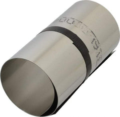 Made in USA - 1 Piece, 50 Inch Long x 6 Inch Wide x 0.004 Inch Thick, Roll Shim Stock - Stainless Steel - Makers Industrial Supply