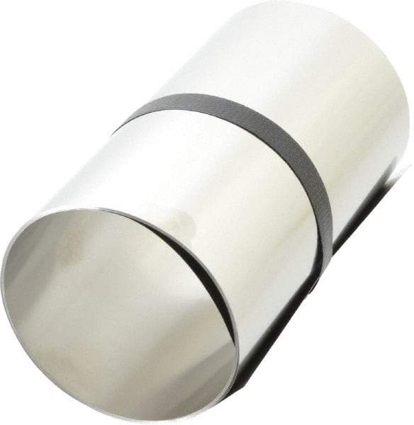 Made in USA - 1 Piece, 100 Inch Long x 6 Inch Wide x 0.005 Inch Thick, Roll Shim Stock - Stainless Steel - Makers Industrial Supply