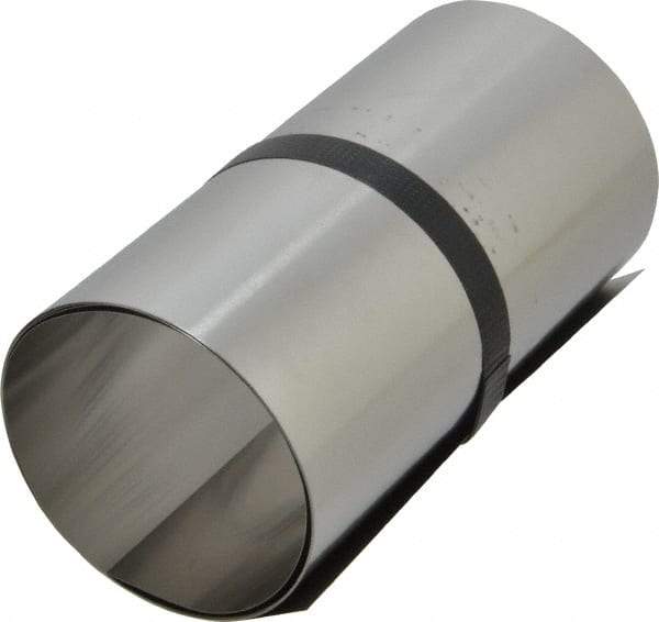 Made in USA - 1 Piece, 50 Inch Long x 6 Inch Wide x 0.005 Inch Thick, Roll Shim Stock - Stainless Steel - Makers Industrial Supply