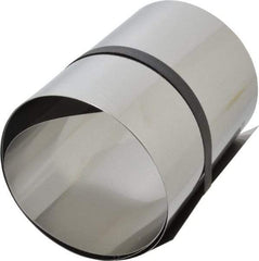 Made in USA - 1 Piece, 50 Inch Long x 6 Inch Wide x 0.01 Inch Thick, Roll Shim Stock - Stainless Steel - Makers Industrial Supply