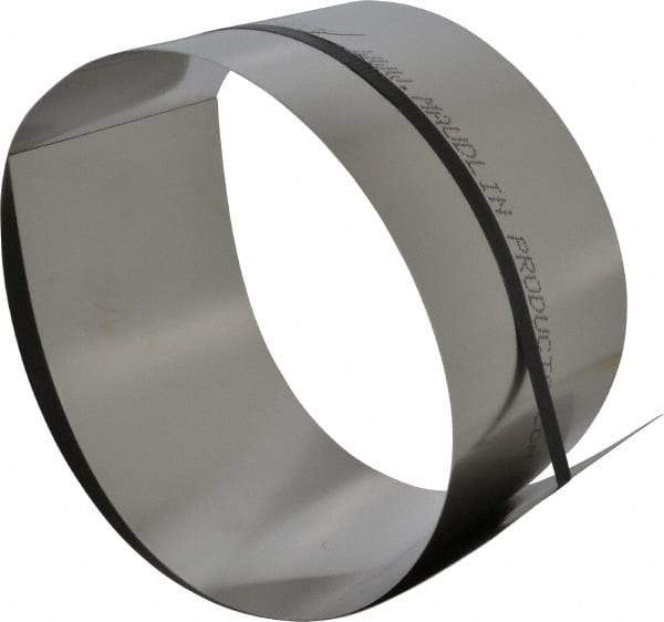 Made in USA - 1 Piece, 50 Inch Long x 6 Inch Wide x 0.025 Inch Thick, Roll Shim Stock - Stainless Steel - Makers Industrial Supply