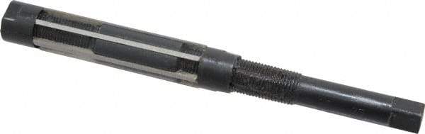 Value Collection - Size F, Straight Shank Hand Adjustable Reamer - 7-3/8" OAL, Right Hand Cut, High Speed Steel, Oxide Finish - Makers Industrial Supply