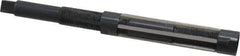 Value Collection - Size G, Straight Shank Hand Adjustable Reamer - 8" OAL, Right Hand Cut, High Speed Steel, Oxide Finish - Makers Industrial Supply