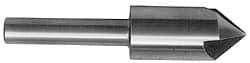 Keo - 7/8" Head Diam, 1/2" Shank Diam, 4 Flute 90° High Speed Steel Countersink - Bright Finish, 4-1/4" OAL, Single End, Straight Shank, Right Hand Cut - Makers Industrial Supply