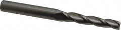 Accupro - 1° Taper Angle per Side, 3/8" Small End Diam, 2-1/4" LOC, Solid Carbide 3 Flute Tapered Square End Mill - 4" OAL, 1/2" Shank Diam, Spiral Flute - Makers Industrial Supply