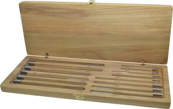 Made in USA - 0.124" to 0.501", Chucking Reamer Set - Straight Flute, Right Hand Cut, 14 Pieces - Makers Industrial Supply