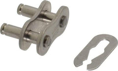 Browning - 1/2" Pitch, ANSI 40, Roller Chain Connecting Link - For Use with Single Strand Chain - Makers Industrial Supply