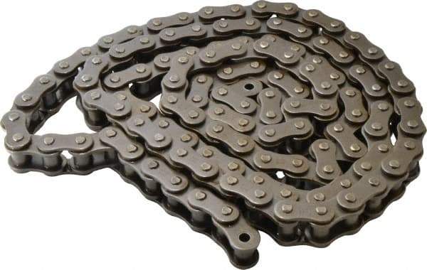 Browning - 1" Pitch, ANSI 80H, Heavy Series Roller Chain - Chain No. 80H, 10 Ft. Long, 5/8" Roller Diam, 5/8" Roller Width - Makers Industrial Supply