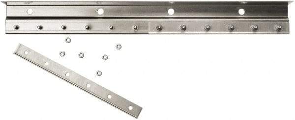 Steiner - 3' Long Galvanized Steel Dock Strip Door Mounting Hardware - Use with Strip Door - Makers Industrial Supply