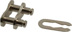 Browning - 3/8" Pitch, ANSI 35, Roller Chain Connecting Link - For Use with Single Strand Chain - Makers Industrial Supply