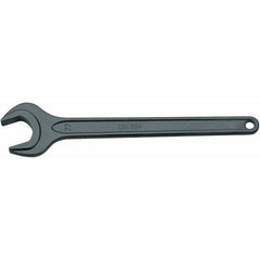 Open End Wrench: Single End Head, 60 mm 15 ° Head Angle, Vanadium Steel, Manganese Phosphate Finish