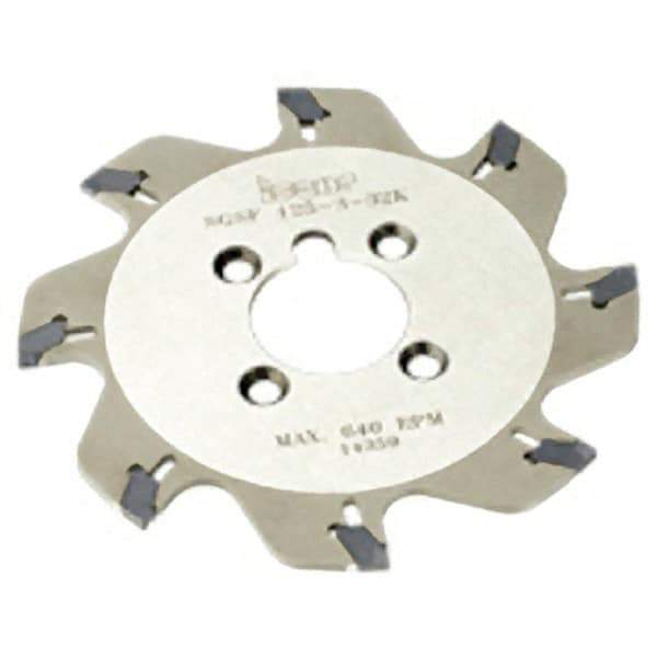 Iscar - Arbor Hole Connection, 2.34" Depth of Cut, 7.87" Cutter Diam, 1-1/2" Hole Diam, 14 Tooth Indexable Slotting Cutter - SGSF Toolholder, GSFN Insert - Makers Industrial Supply