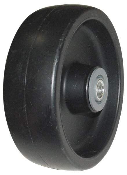 Value Collection - 8 Inch Diameter x 2 Inch Wide, Polyolefin Caster Wheel - 600 Lb. Capacity, 2-3/16 Inch Hub Length, 1/2 Inch Axle Diameter, Roller Bearing - Makers Industrial Supply