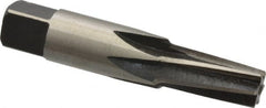 Interstate - 1/8" Pipe, 0.362" Diam, 0.316" Small End Diam, Straight Shank, 3/4" Flute, Taper Pipe Reamer - Makers Industrial Supply