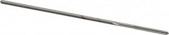 Made in USA - 1/16" High Speed Steel 4 Flute Chucking Reamer - Straight Flute, 0.0585" Straight Shank, 1/2" Flute Length, 2-1/2" OAL - Makers Industrial Supply