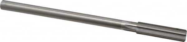 Made in USA - 15/32" High Speed Steel 6 Flute Chucking Reamer - Straight Flute, 0.373" Straight Shank, 1-3/4" Flute Length, 7" OAL - Makers Industrial Supply