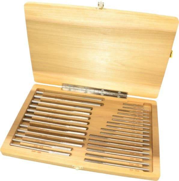 Made in USA - 1/16" to 1/2", Chucking Reamer Set - Straight Flute, Right Hand Cut, 29 Pieces - Makers Industrial Supply