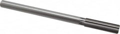 Chucking Reamer: 0.7283″ Dia, 9-1/2″ OAL, 2-1/2″ Flute Length, Straight Shank, High Speed Steel 8 Flute, RH