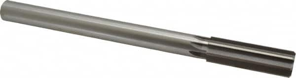 Made in USA - 22.5mm High Speed Steel 8 Flute Chucking Reamer - Straight Flute, 3/4" Straight Shank, 2-5/8" Flute Length, 10" OAL - Makers Industrial Supply