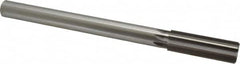 Made in USA - 22.5mm High Speed Steel 8 Flute Chucking Reamer - Straight Flute, 3/4" Straight Shank, 2-5/8" Flute Length, 10" OAL - Makers Industrial Supply