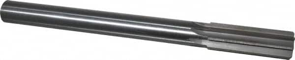 Made in USA - 25mm High Speed Steel 8 Flute Chucking Reamer - Straight Flute, 7/8" Straight Shank, 2-3/4" Flute Length, 10-1/2" OAL - Makers Industrial Supply