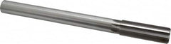 Made in USA - 25.5mm High Speed Steel 8 Flute Chucking Reamer - Straight Flute, 7/8" Straight Shank, 2-3/4" Flute Length, 10-1/2" OAL - Makers Industrial Supply