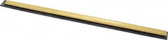 Unger - 12" Rubber Blade Window Washer/Squeegee - Black, Brass Holder - Makers Industrial Supply