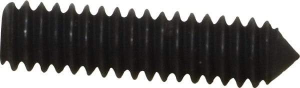 Value Collection - 1/4-20 UNC, 1" OAL, Cone Point Set Screw - Grade 8 Alloy Steel, 1/8" Key - Makers Industrial Supply