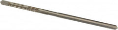 Made in USA - 1/8" Diam, Straight Shank, 1-1/2" Flute, Hand Reamer - Makers Industrial Supply