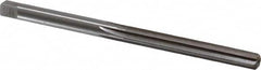 Made in USA - 17/64" Diam, Straight Shank, 2-1/8" Flute, Hand Reamer - Makers Industrial Supply