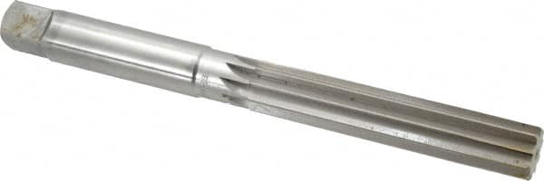 Made in USA - 1-1/8" Diam, Straight Shank, 5-13/16" Flute, Hand Reamer - Makers Industrial Supply