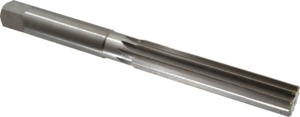 Made in USA - 1-1/4" Diam, Straight Shank, 6-1/8" Flute, Hand Reamer - Makers Industrial Supply