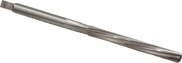 Made in USA - 13/64" Diam, Straight Shank, 1-7/8" Flute, Hand Reamer - Makers Industrial Supply