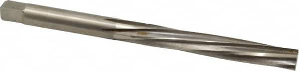 Made in USA - 3/8" Diam, Straight Shank, 2-1/2" Flute, Hand Reamer - Makers Industrial Supply