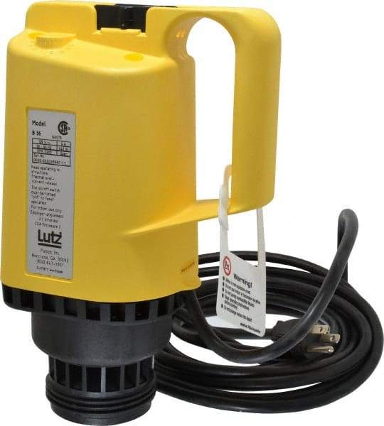 Lutz Pumps - 0.85 HP, Open Drip Proof Drum Pump Motor - For Use With All Lutz Pump Tubes, 120 Volt - Makers Industrial Supply