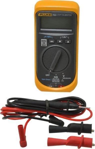 Fluke - 0 VDC to 28 VDC, Current Calibrator - +/-0.025% Basic DC Accuracy, 9V Power Supply - Makers Industrial Supply