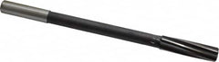 Interstate - 5/8" High Speed Steel Chucking Reamer - Spiral Flute, 9/16" Straight Shank, 2-1/4" Flute Length, 9" OAL - Makers Industrial Supply