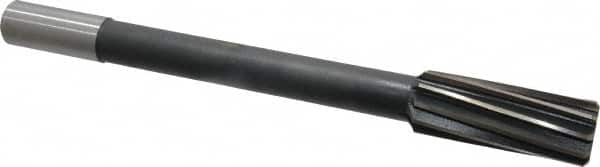 Interstate - 1-1/8" High Speed Steel Chucking Reamer - Spiral Flute, 7/8" Straight Shank, 2-7/8" Flute Length, 11" OAL - Makers Industrial Supply