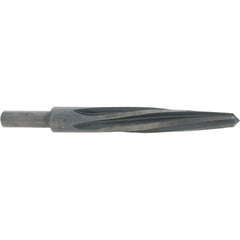 Made in USA - 3/4" Reamer Diam, 13/32" Small End Diam, 1/2" Diam Straight Shank, 5" Flute, Bridge Reamer - Makers Industrial Supply