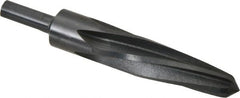 Made in USA - 1-1/16" Reamer Diam, 5/8" Small End Diam, 1/2" Diam Straight Shank, 5" Flute, Bridge Reamer - Makers Industrial Supply